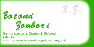botond zombori business card